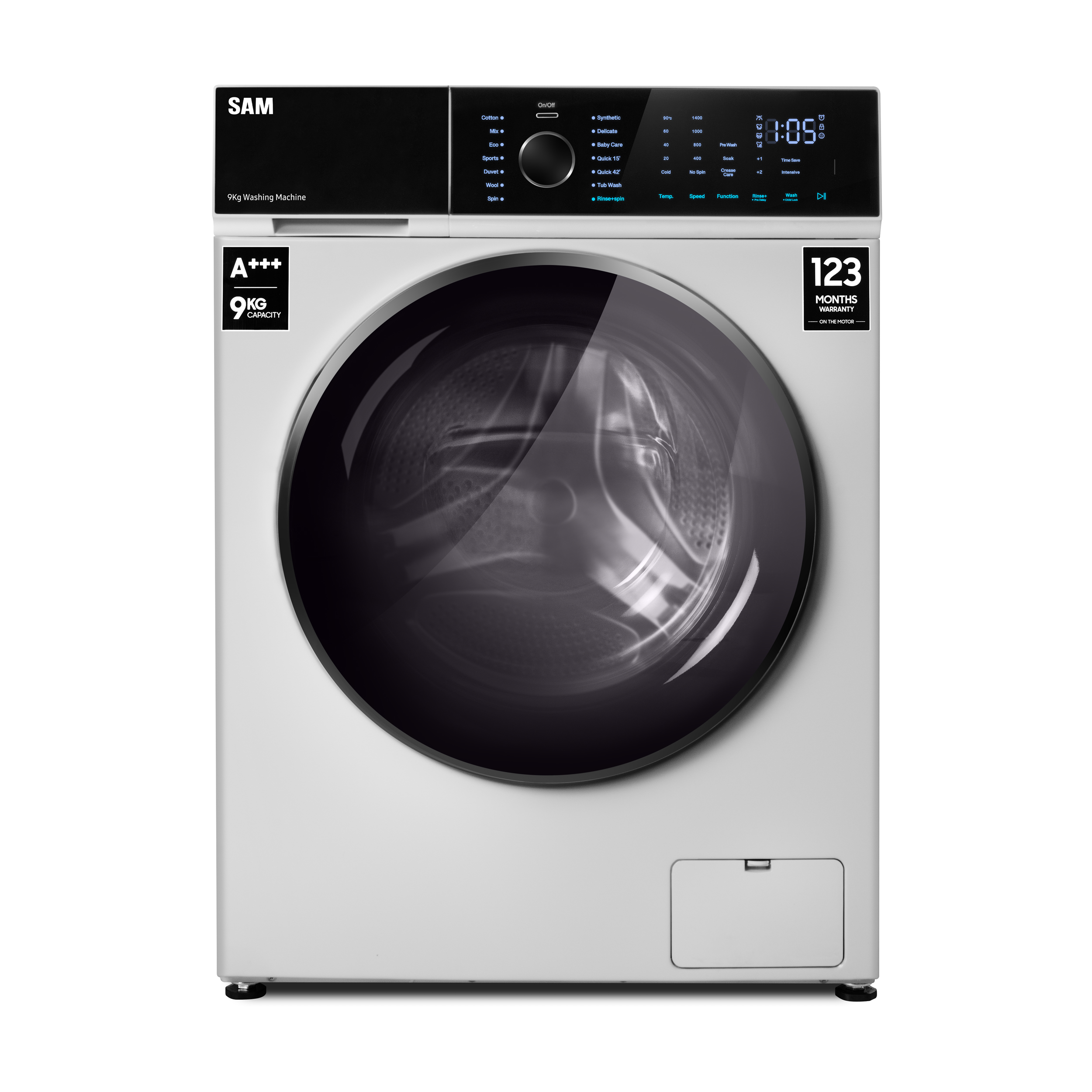 لباسشویی ۹ کیلویی دایرکت درایو سام مدل DD-1482