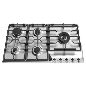 اجاق گاز توکار آلتون مدل S516N استیل | ۵ شعله با ترموکوپل تاپ تایم